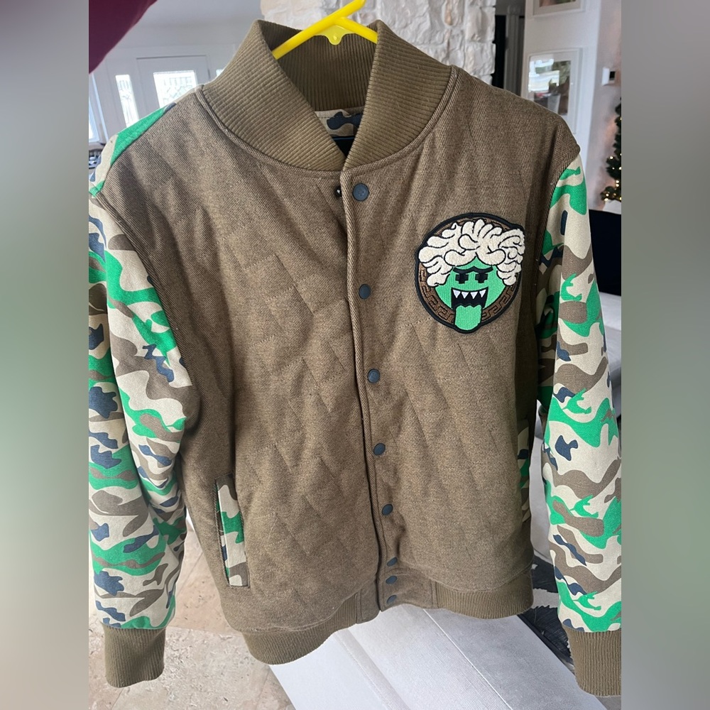 Pink dolphin bomber
